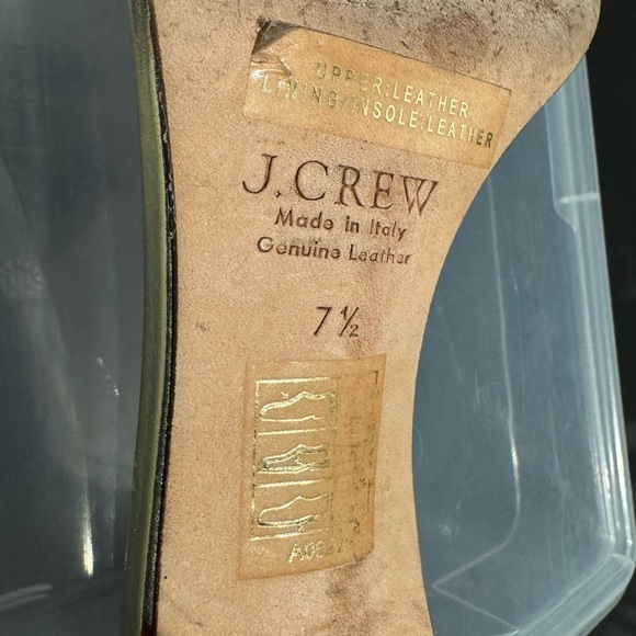 J. Crew Metallic Gold Heels with Ankle Strap - Picture 5 of 5